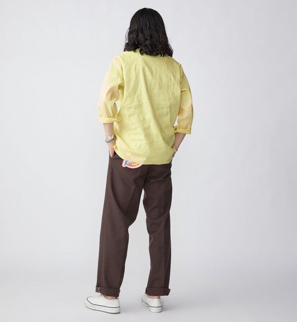 SHIPS「SHIPS: SOLOTEX(R) サフィランリネン リラックス 7スリーブ カプリシャツ」|シャツ・ブラウス|