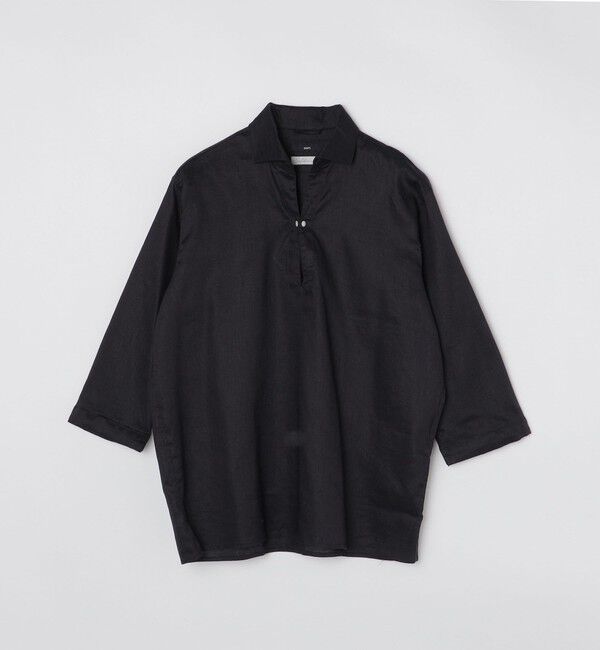 SHIPS「SHIPS: SOLOTEX(R) サフィランリネン リラックス 7スリーブ カプリシャツ」|シャツ・ブラウス|