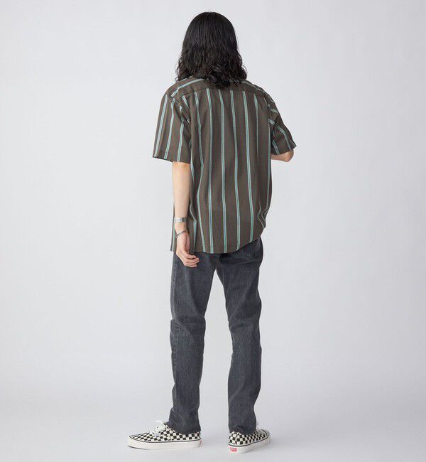 SHIPS「SHIPS: シルケット ラッセル ストライプ オープンカラー シャツ」|シャツ・ブラウス|