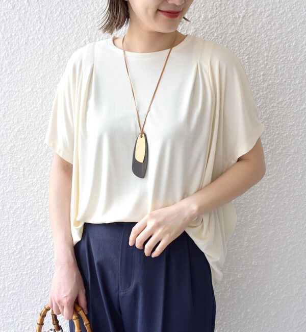 SHIPS for women「〈手洗い可能 / 接触冷感〉サンドウォッシュ プルオーバー◇」|Tシャツ・カットソー|