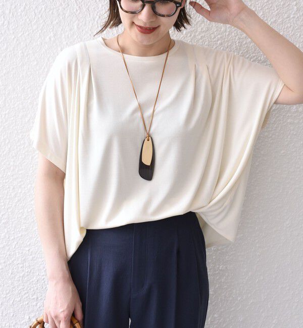 SHIPS for women「〈手洗い可能 / 接触冷感〉サンドウォッシュ プルオーバー◇」|Tシャツ・カットソー|