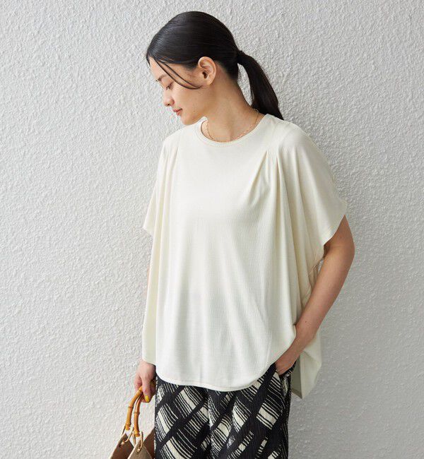 SHIPS for women「〈手洗い可能 / 接触冷感〉サンドウォッシュ プルオーバー◇」|Tシャツ・カットソー|