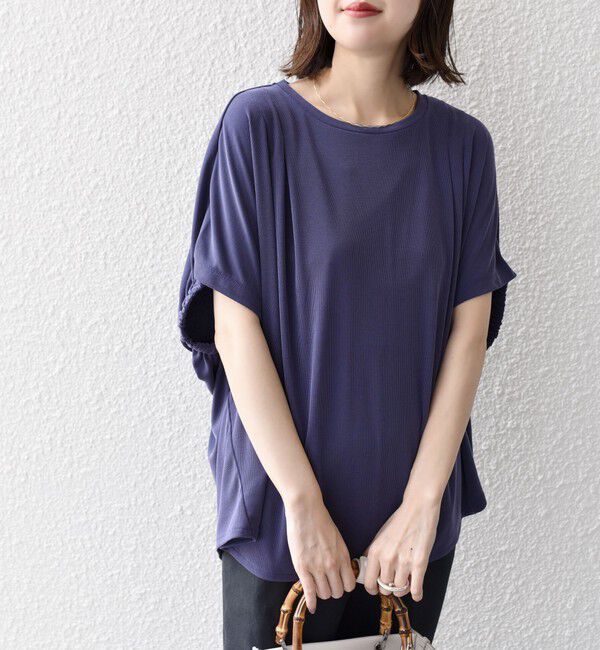 SHIPS for women「〈手洗い可能 / 接触冷感〉サンドウォッシュ プルオーバー◇」|Tシャツ・カットソー|