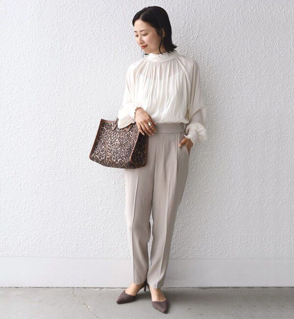 SHIPS for women「〈手洗い可能〉アセテート テーパード パンツ（セットアップ 対応）◇」|その他|