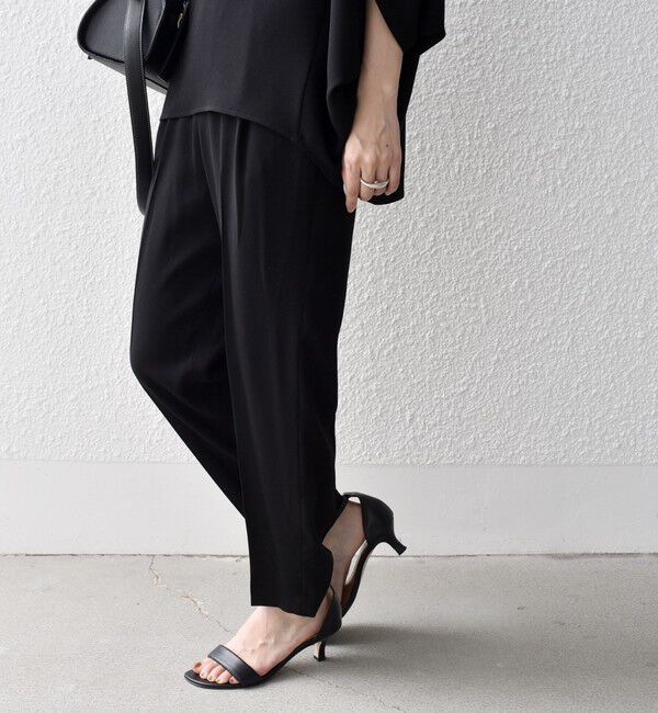 SHIPS for women「〈手洗い可能〉アセテート テーパード パンツ（セットアップ 対応）◇」|その他|
