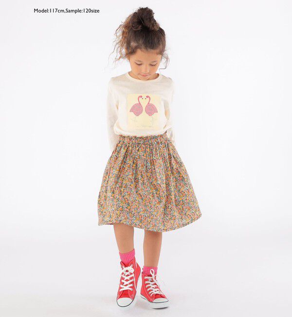 SHIPS KIDS「SHIPS KIDS:100～130cm / リバティ スカート」|フレア|