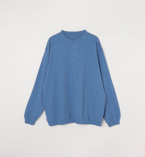 SHIPS any「SHIPS any: COTTON USA ガーメントダイ ヘビーウェイト ヘンリーネック Tシャツ (ロンT)◇」|Tシャツ・カットソー|