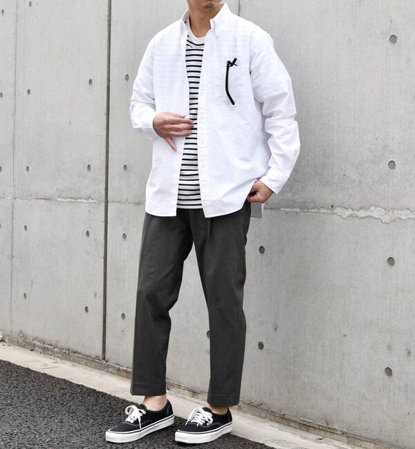 SHIPS any「SHIPS any: COTTON USA ワンポイント ロゴ 刺繍 オックス ボタンダウン シャツ 24SS◇」|シャツ・ブラウス|