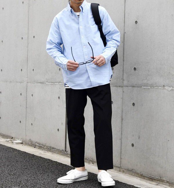 SHIPS any「SHIPS any: COTTON USA ワンポイント ロゴ 刺繍 オックス ボタンダウン シャツ 24SS◇」|シャツ・ブラウス|