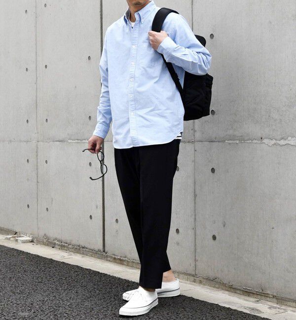 SHIPS any「SHIPS any: COTTON USA ワンポイント ロゴ 刺繍 オックス ボタンダウン シャツ 24SS◇」|シャツ・ブラウス|