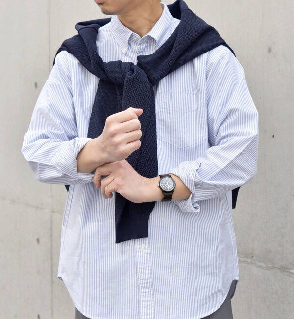 SHIPS any「SHIPS any: COTTON USA ワンポイント ロゴ 刺繍 オックス ボタンダウン シャツ 24SS◇」|シャツ・ブラウス|