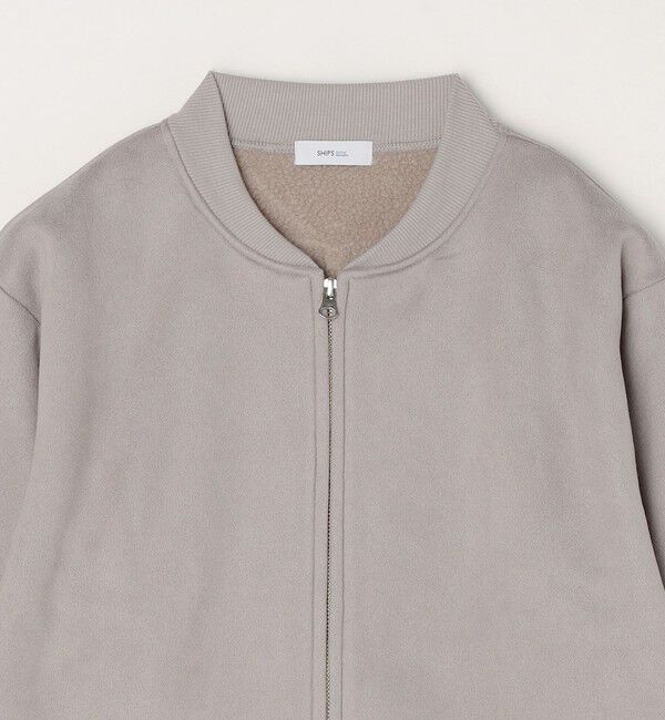 SHIPS any「SHIPS any: 〈洗濯機可能〉フェイクスエード (ポリエステル) ジップ ブルゾン 23AW◇」|ブルゾン・スタジャン|