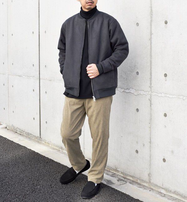 SHIPS any「SHIPS any: 〈洗濯機可能〉フェイクスエード (ポリエステル) ジップ ブルゾン 23AW◇」|ブルゾン・スタジャン|