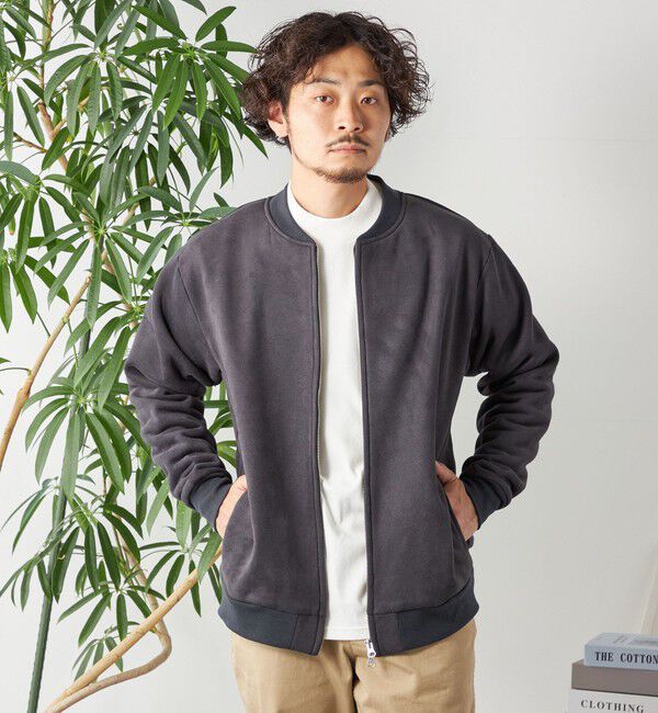 SHIPS any「SHIPS any: 〈洗濯機可能〉フェイクスエード (ポリエステル) ジップ ブルゾン 23AW◇」|ブルゾン・スタジャン|