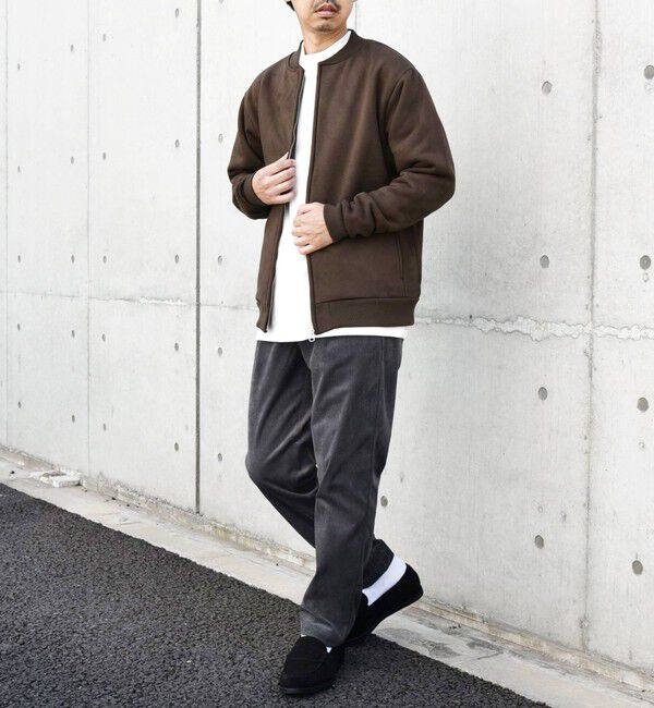 SHIPS any「SHIPS any: 〈洗濯機可能〉フェイクスエード (ポリエステル) ジップ ブルゾン 23AW◇」|ブルゾン・スタジャン|