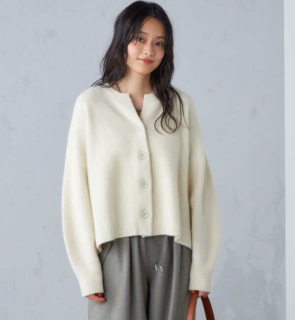 SHIPS for women「〈手洗い可能〉へアリー 畦編み カーディガン ◇」|カーディガン|