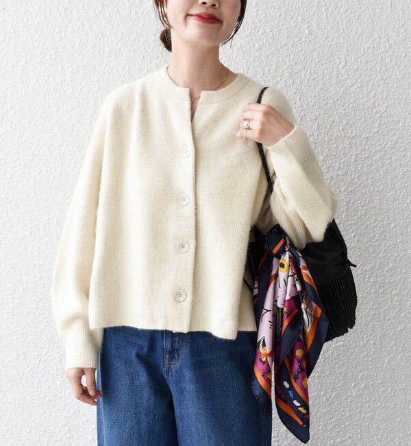 SHIPS for women「〈手洗い可能〉へアリー 畦編み カーディガン ◇」|カーディガン|