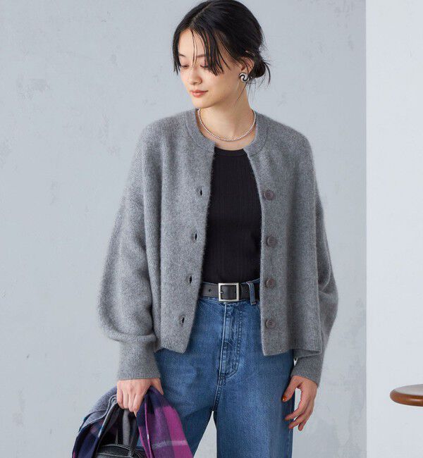 SHIPS for women「〈手洗い可能〉へアリー 畦編み カーディガン ◇」|カーディガン|