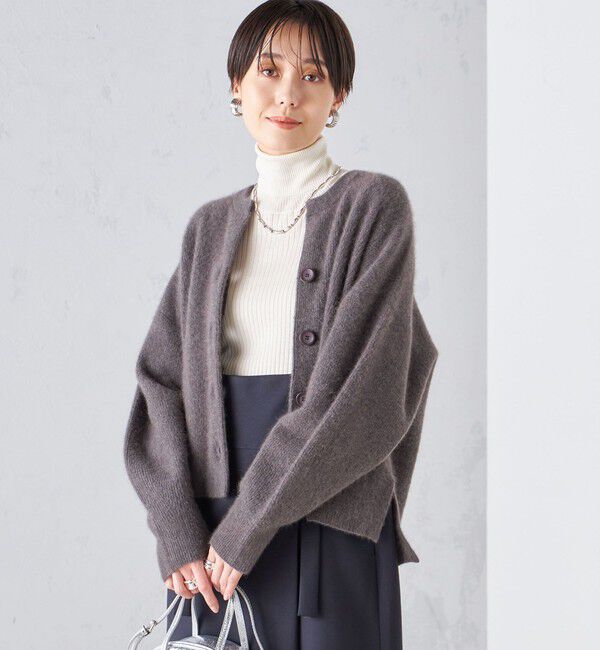 SHIPS for women「〈手洗い可能〉へアリー 畦編み カーディガン ◇」|カーディガン|