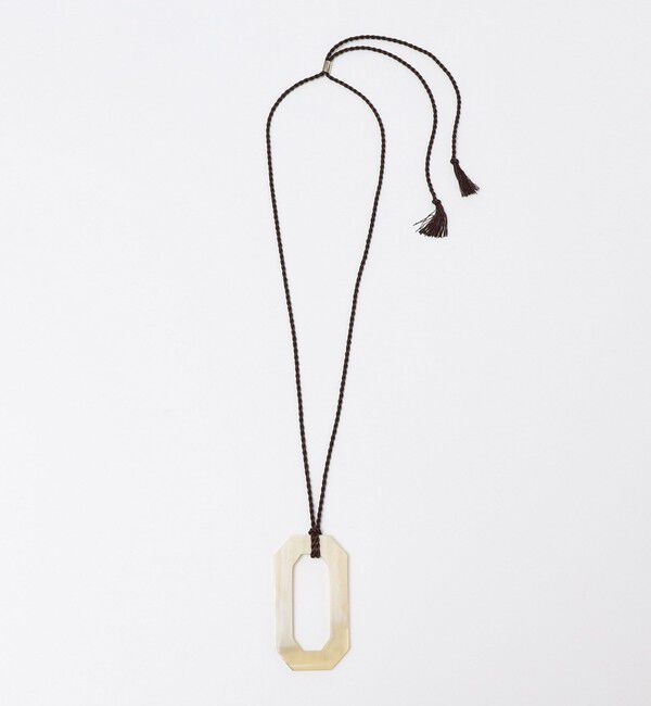 SHIPS「SHIPS: HORN OCTAGONAL NECKLACE」|ネックレス|ナチュラル