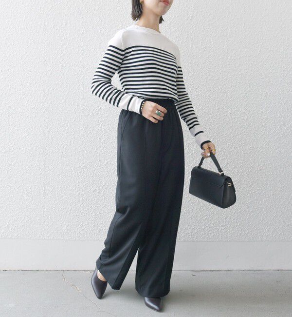 SHIPS any「SHIPS any:〈手洗い可能〉ストレッチ イージー ピンタック ワイド パンツ」|その他|