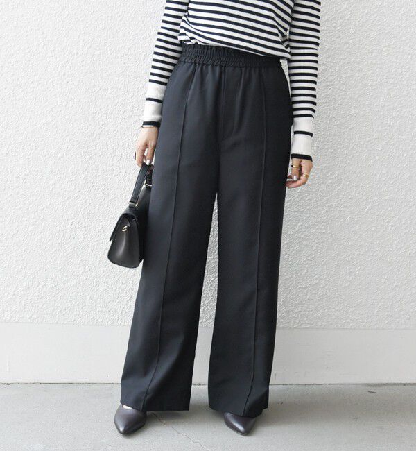 SHIPS any「SHIPS any:〈手洗い可能〉ストレッチ イージー ピンタック ワイド パンツ」|その他|