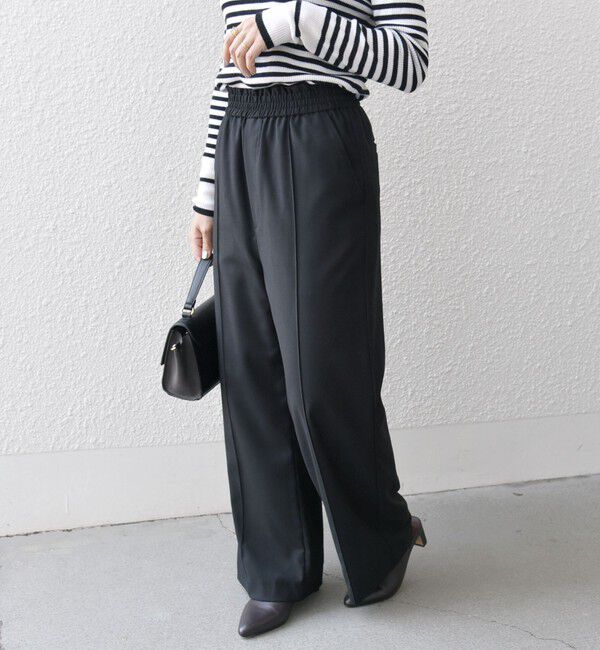 SHIPS any「SHIPS any:〈手洗い可能〉ストレッチ イージー ピンタック ワイド パンツ」|その他|