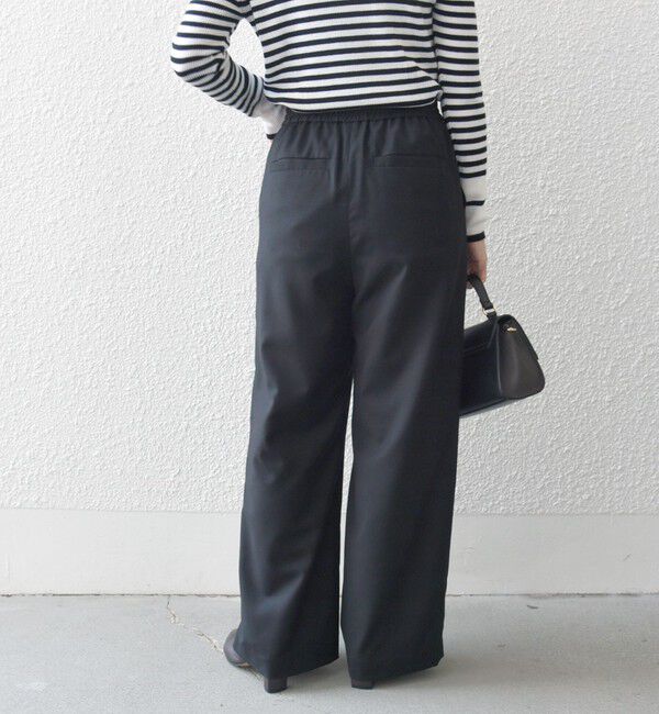 SHIPS any「SHIPS any:〈手洗い可能〉ストレッチ イージー ピンタック ワイド パンツ」|その他|