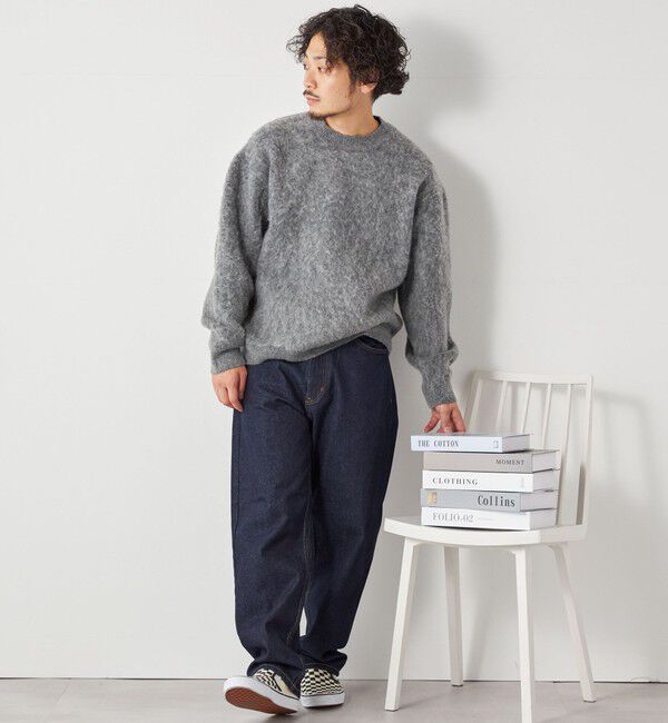 SHIPS any「SHIPS any: 〈手洗い可能〉シャギー ソリッド リラックス クルーネック ニット ◇」|ニット・セーター|