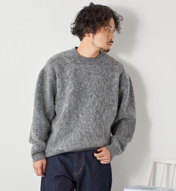 SHIPS any「SHIPS any: 〈手洗い可能〉シャギー ソリッド リラックス クルーネック ニット ◇」|ニット・セーター|