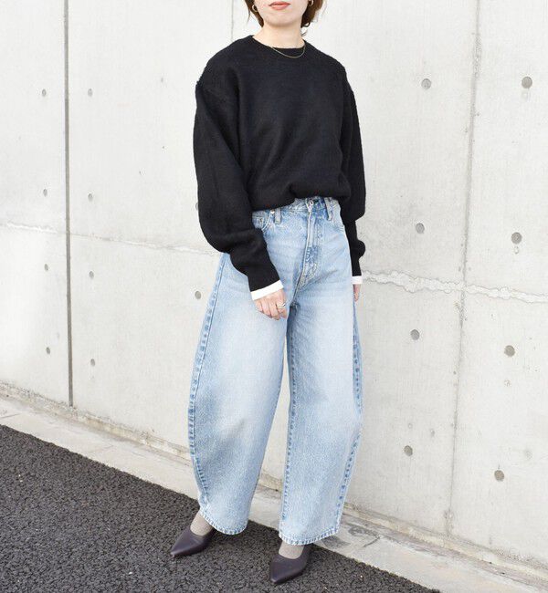 SHIPS any「SHIPS any: 〈手洗い可能〉シャギー ソリッド リラックス クルーネック ニット ◇」|ニット・セーター|