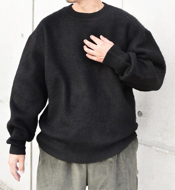 SHIPS any「SHIPS any: 〈手洗い可能〉シャギー ソリッド リラックス クルーネック ニット ◇」|ニット・セーター|
