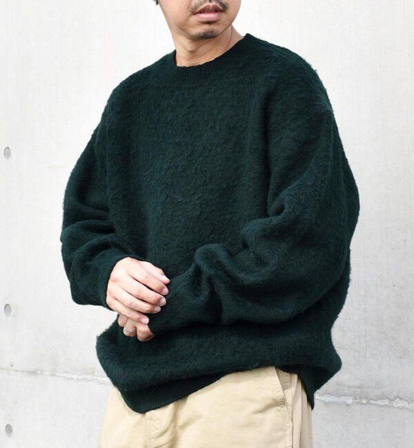 SHIPS any「SHIPS any: 〈手洗い可能〉シャギー ソリッド リラックス クルーネック ニット ◇」|ニット・セーター|