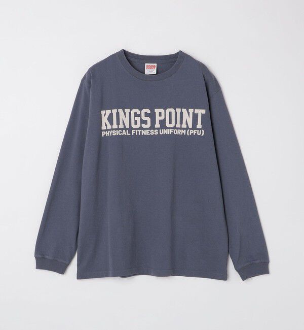 SHIPS「KINGS POINT: ロゴ プリント 長袖 Tシャツ」|Tシャツ・カットソー|