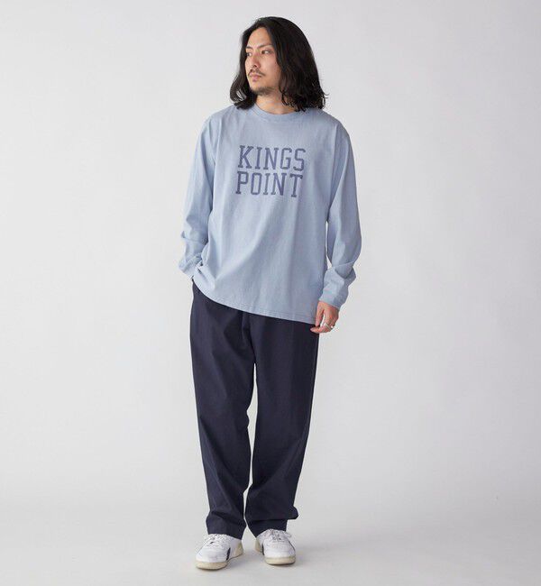 SHIPS「KINGS POINT: ロゴ プリント 長袖 Tシャツ」|Tシャツ・カットソー|