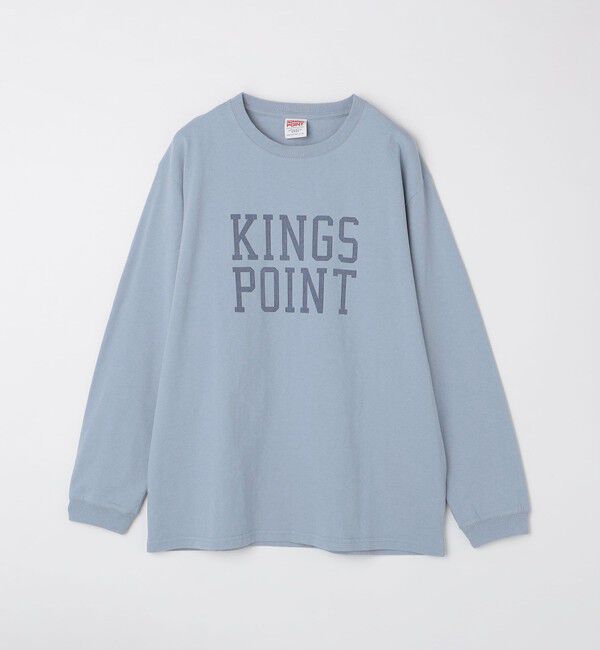 SHIPS「KINGS POINT: ロゴ プリント 長袖 Tシャツ」|Tシャツ・カットソー|