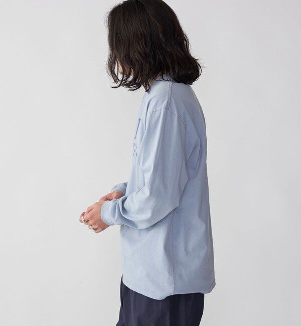 SHIPS「KINGS POINT: ロゴ プリント 長袖 Tシャツ」|Tシャツ・カットソー|