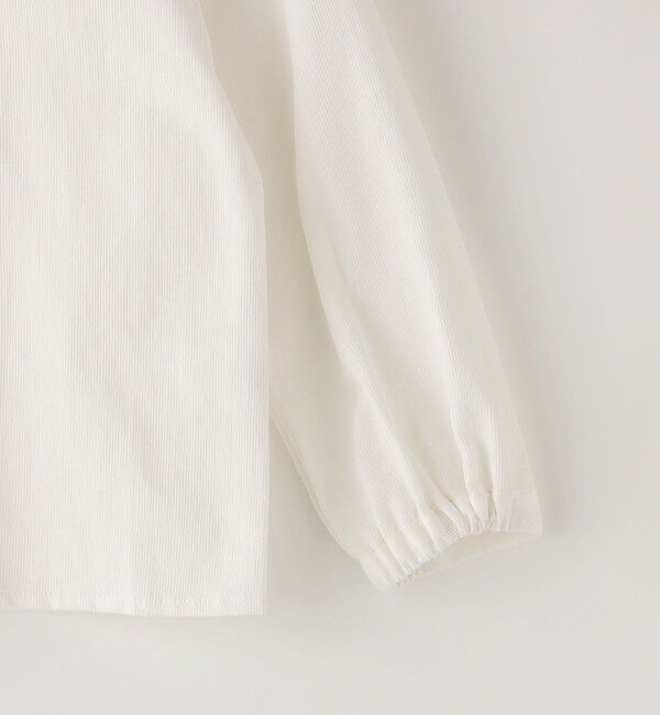 SHIPS KIDS「SHIPS KIDS:110～130cm / ミニ レース カラー ブラウス」|シャツ・ブラウス|