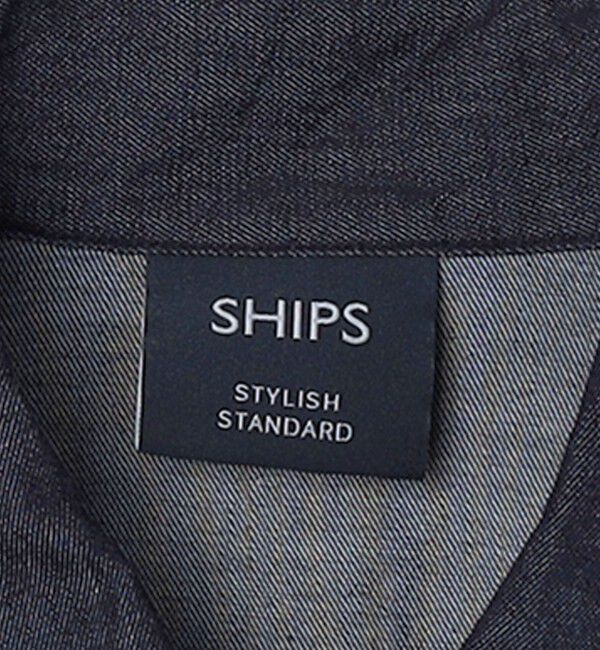 SHIPS「SHIPS: ライトダンガリー ミリタリー プルオーバー シャツ」|シャツ・ブラウス|