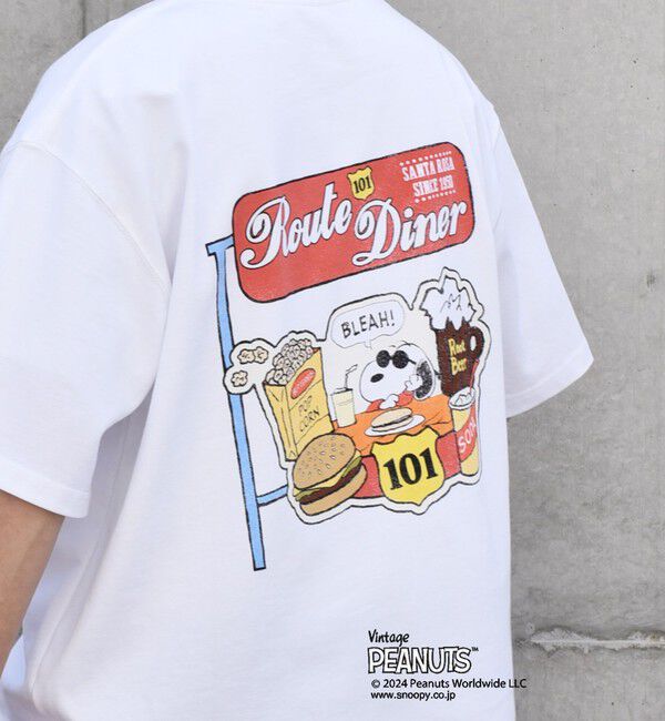 SHIPS any「SHIPS any: SNOOPY コラボ カルチャー グラフィック バック プリント Tシャツ◇」|Tシャツ・カットソー|ホワイト系