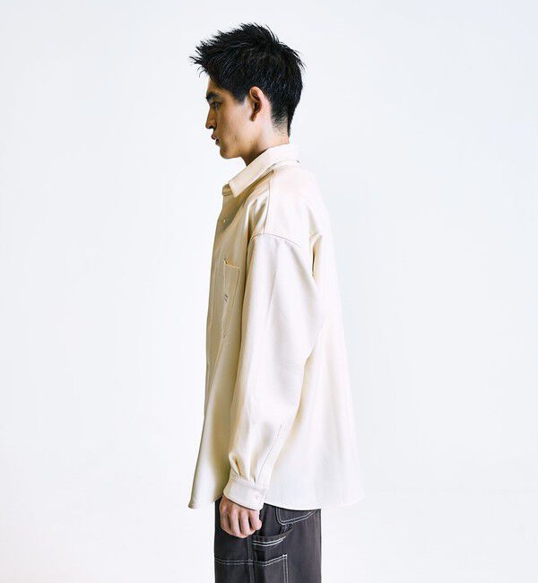 SHIPS「City Ambient Products: レギュラーカラー ロングスリーブ オーバー シャツ」|シャツ・ブラウス|