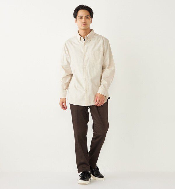 SHIPS Colors 「SHIPS Colors:〈洗濯機可能〉シャンブレー ネル ボタンダウン シャツ」|シャツ・ブラウス|