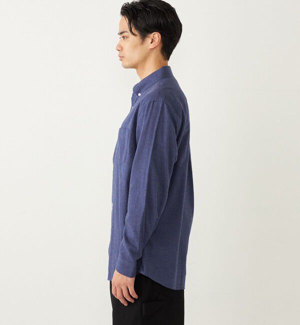 SHIPS Colors 「SHIPS Colors:〈洗濯機可能〉シャンブレー ネル ボタンダウン シャツ」|シャツ・ブラウス|