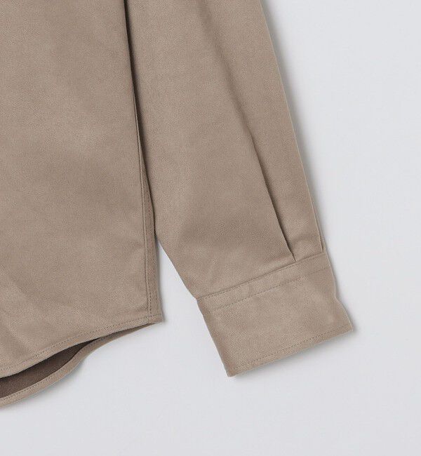 SHIPS Colors 「SHIPS Colors: ポリエステル フェイクスエード バンドカラー シャツ」|シャツ・ブラウス|