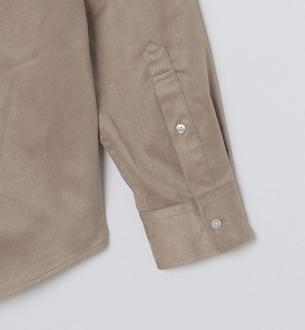 SHIPS Colors 「SHIPS Colors: ポリエステル フェイクスエード バンドカラー シャツ」|シャツ・ブラウス|