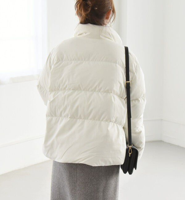 quaranciel「quaranciel: スタンドカラー フレア ダウン コート」|ダウン|