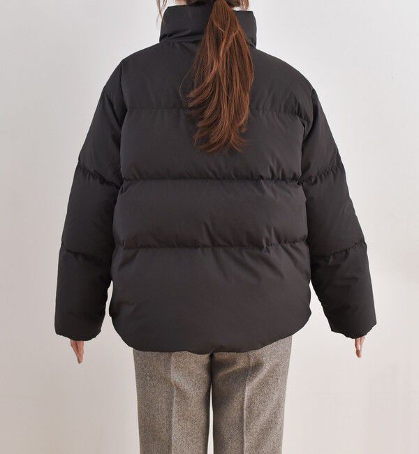 quaranciel「quaranciel: スタンドカラー フレア ダウン コート」|ダウン|