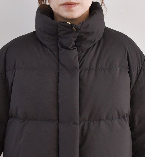 quaranciel「quaranciel: スタンドカラー フレア ダウン コート」|ダウン|