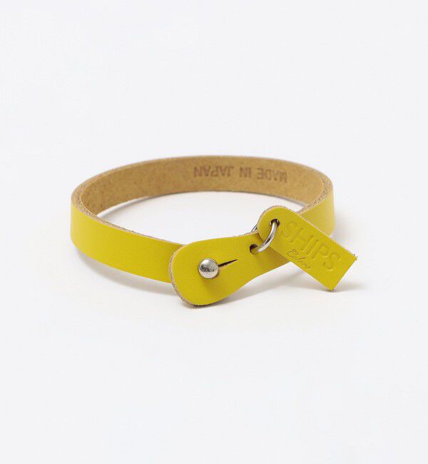 SHIPS Colors 「SHIPS Colors:日本製 レザー ブレスレット」|ブレスレット・バングル|イエロー