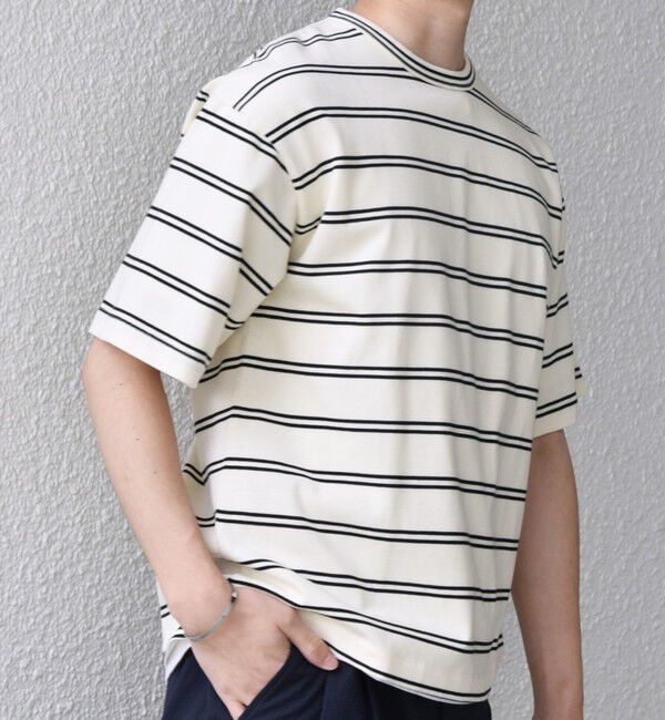 SHIPS any「【SHIPS any別注】sports wear: レトロ カラー ボーダー Tシャツ◇」|Tシャツ・カットソー|